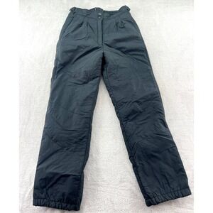 VTG Europa Cevas Ski PantsWomens M Black High Waisted Snow Insulated Pleated